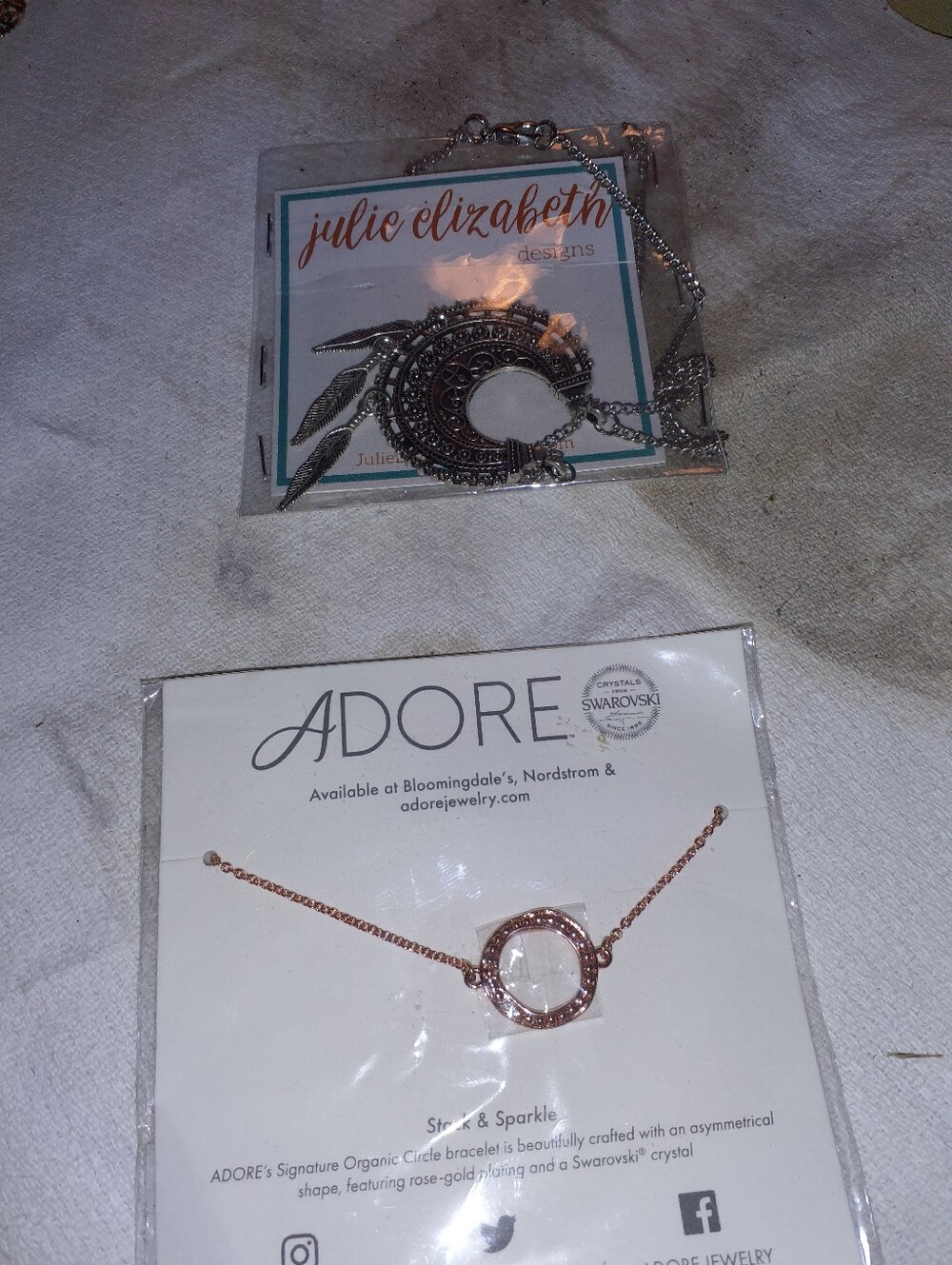 Adore Rose Gold Open Circle Crystal Braclet - Adore Julie Elizabeth Dreamcatcher